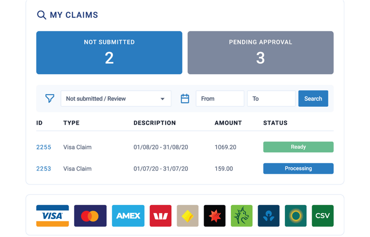 Expense Claims on ProSpend